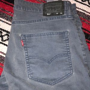 Men’s Levi Commuter Jeans//Faded Grey/Blue//36x30